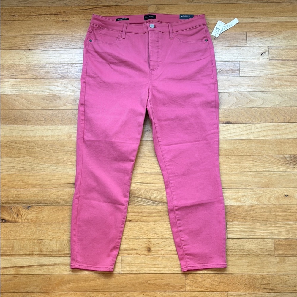 Talbots Pink Ankle Crop Skinny Jeans